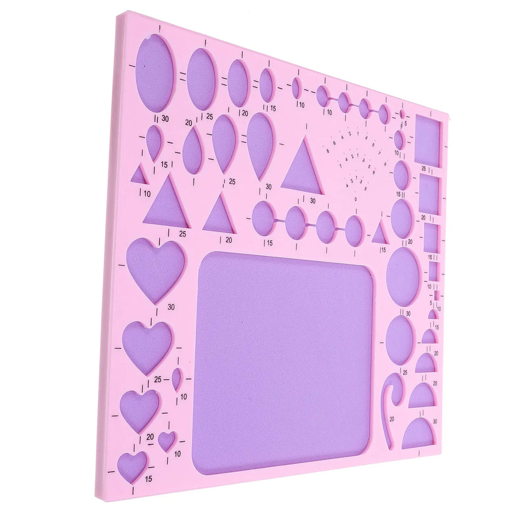 Paper Quilling Template Board – Multi-Shape Sizing Guide 8×7 Quilling Template Board SWANS