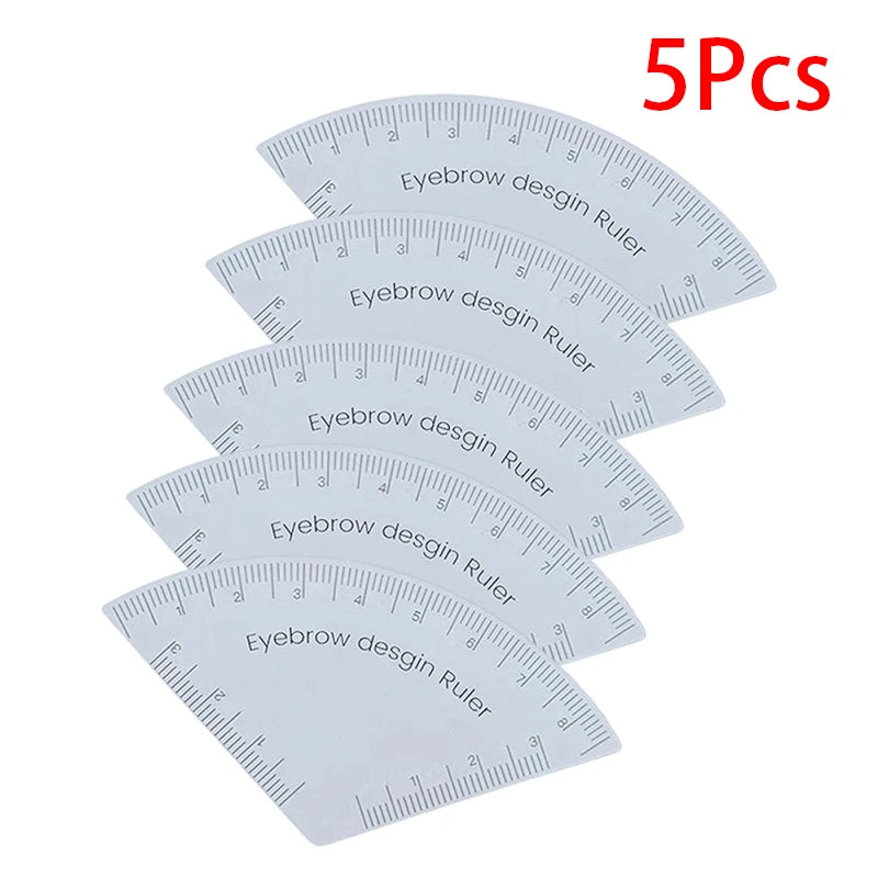 Eyebrow Mapping Ruler Microblading Guide Tool 5/10 Pack Eyebrow Mapping Ruler SWANS white 5Pcs B1