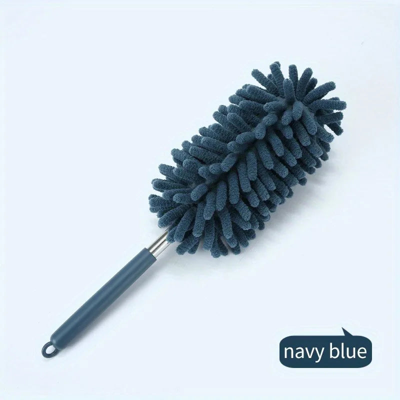 SWANS Mini Retractable Curved Duster – Car & Home Use Retractable Duster SWANS Navy blue 1pc