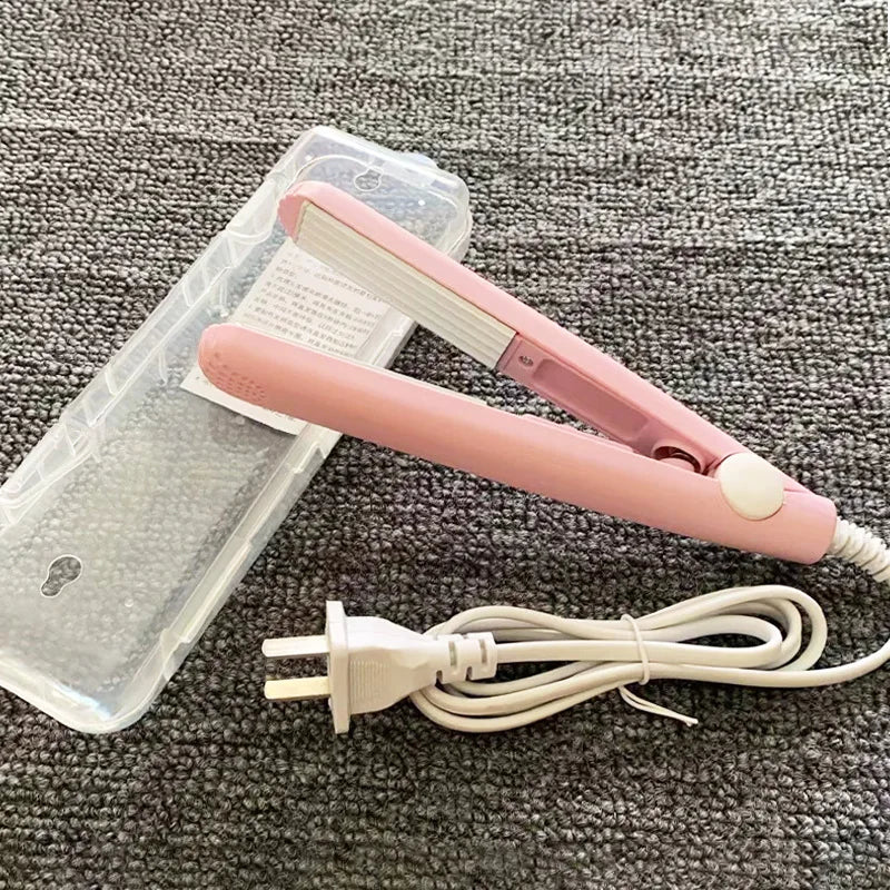YIBER Ceramic Hair Crimper – Fluffy Wave Volumizing Iron Hair Crimper Iron SWANS Charming Pink UK
