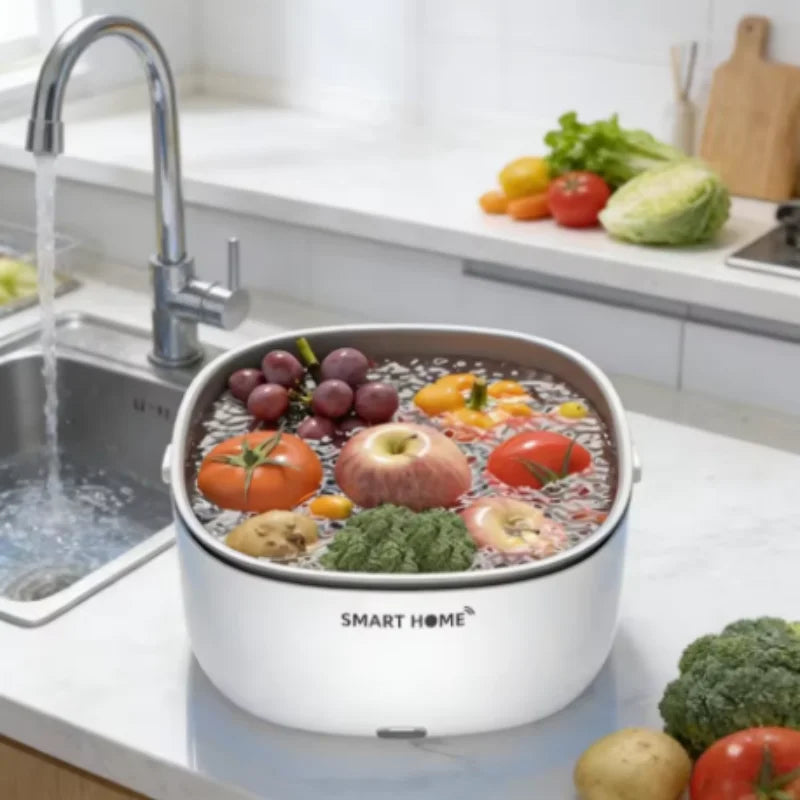 Ultrasonic Fruit & Vegetable Washer – Food Cleaning Purifier Ultrasonic Food Washer SWANS