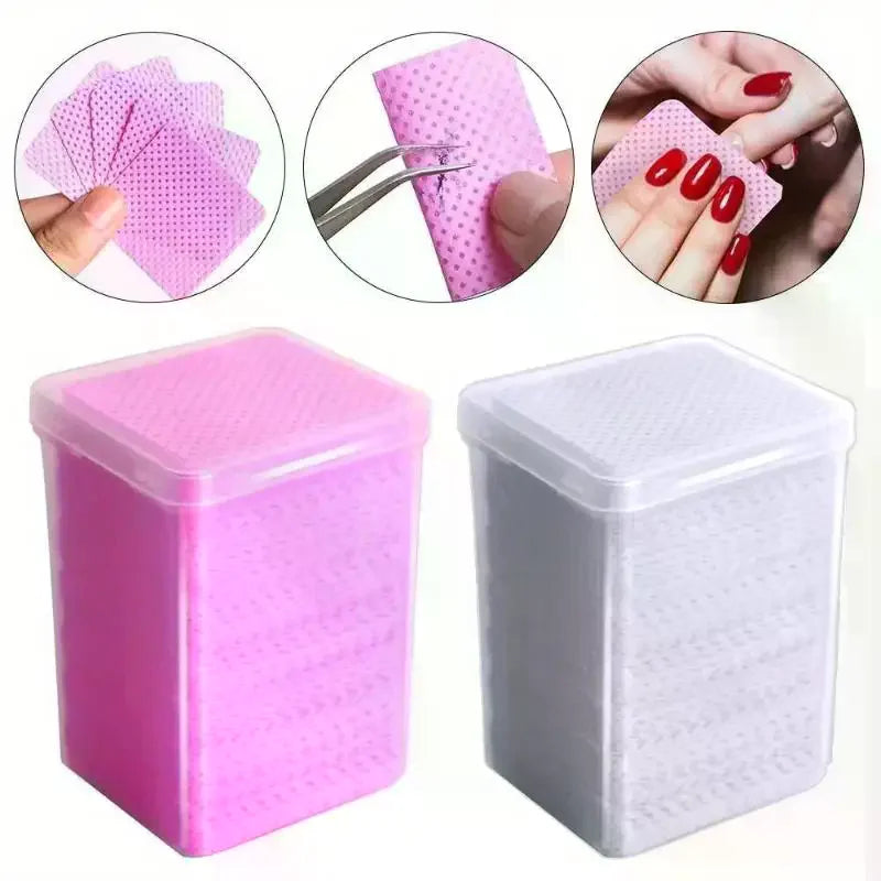 200-Pack Lint-Free Nail & Eyelash Wipes | Salon Cleaning Pads Lint-Free Nail Wipes SWANS