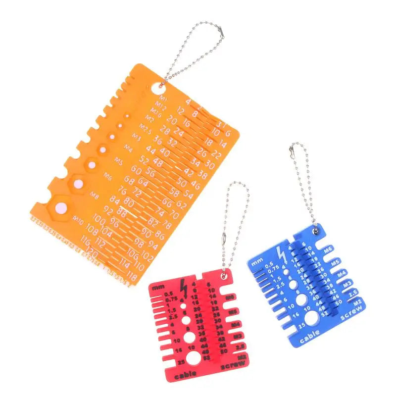 M1–M10 Metric Thread Gauge – Screw & Nut Size Checker Thread Gauge Tool SWANS