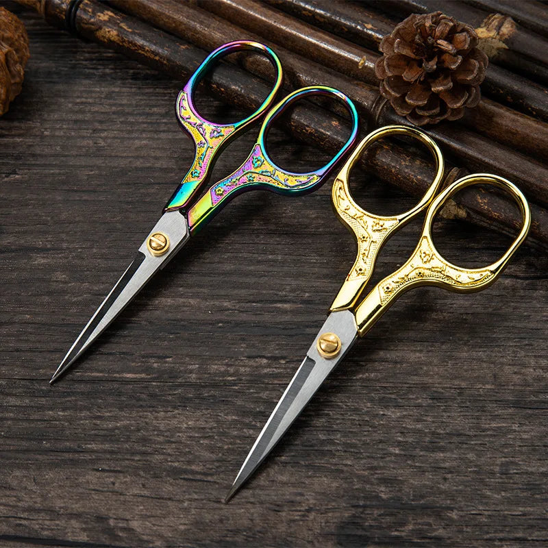 Vintage Plum Blossom Craft Scissors – Stainless Steel Embroidery Craft Scissors SWANS