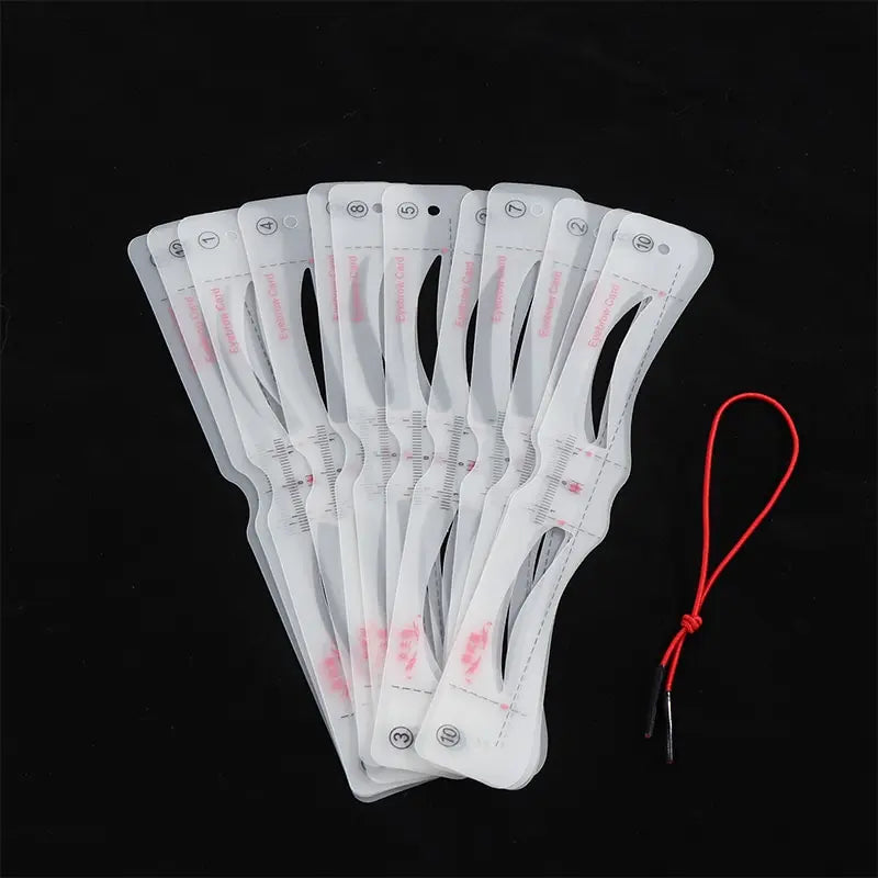 12-Pack Reusable Silicone Eyebrow Stencils – DIY Shaping Kit Eyebrow Stencil Set SWANS as pic