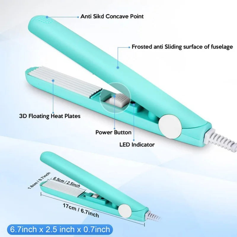 YIBER Ceramic Hair Crimper – Fluffy Wave Volumizing Iron Hair Crimper Iron SWANS