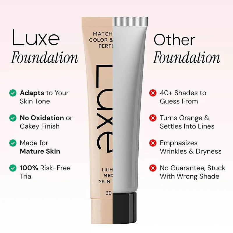 Luxe Magic Color Changing Foundation – Full Coverage 30ml Color Changing Foundation SWANS