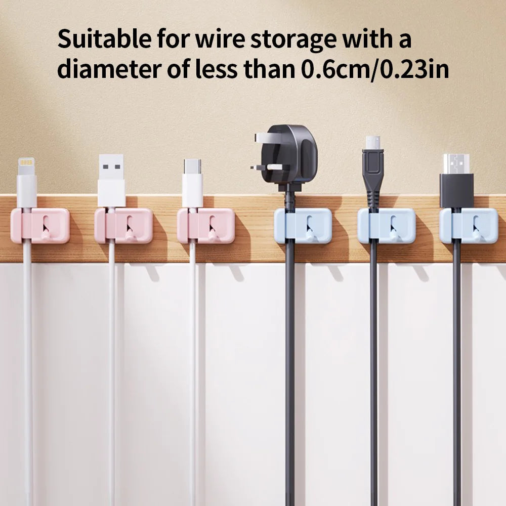 Cable Management Clips – Desk Mouse & Charging Cable Organizer Cable Management Clips SWANS