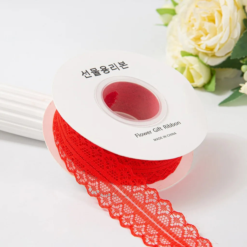 Hollow Out Polyester Lace Ribbon 3cm x 25 Yards – DIY Crafts Lace Craft Ribbon SWANS Red-3cm 25y