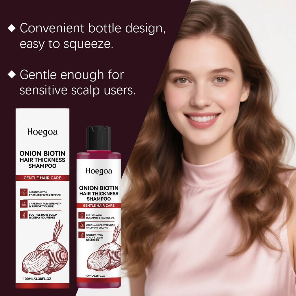 HOEGOA Onion Biotin Volumizing Shampoo 100ml All Hair Volumizing Shampoo SWANS