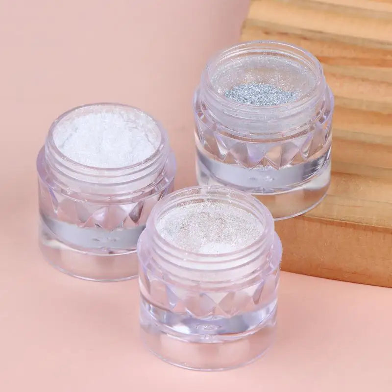 YOVIP Chrome Mirror Nail Powder – Aurora Iridescent Pigment Nail Art Powder SWANS