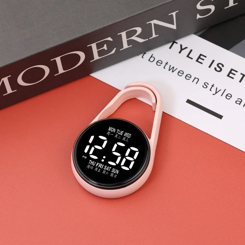 SWANS LED Digital Pocket Watch – Luminous Hanging Watch Digital Pocket Watch SWANS Pink