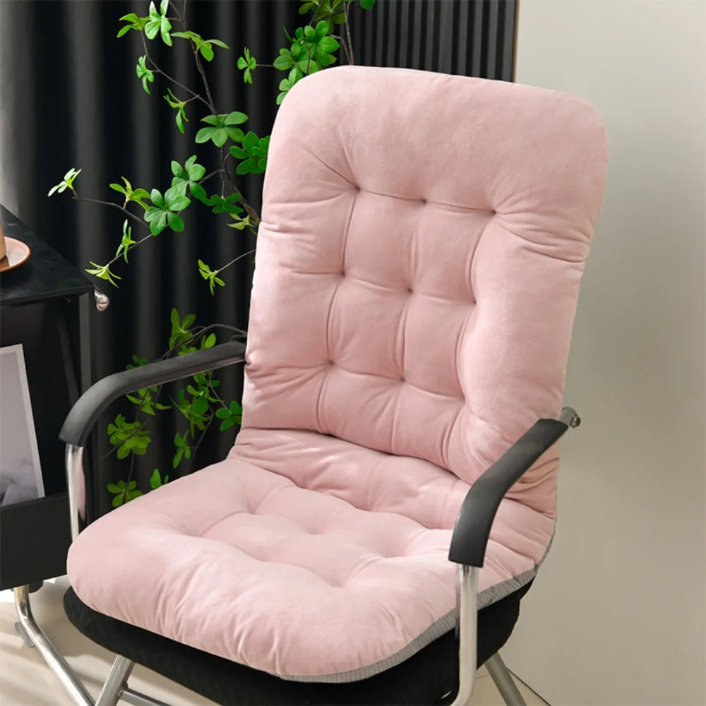 Thickened Cotton Chair Cushion – Washable Recliner & Lounger Pad Chair Cushion Pad SWANS Pink
