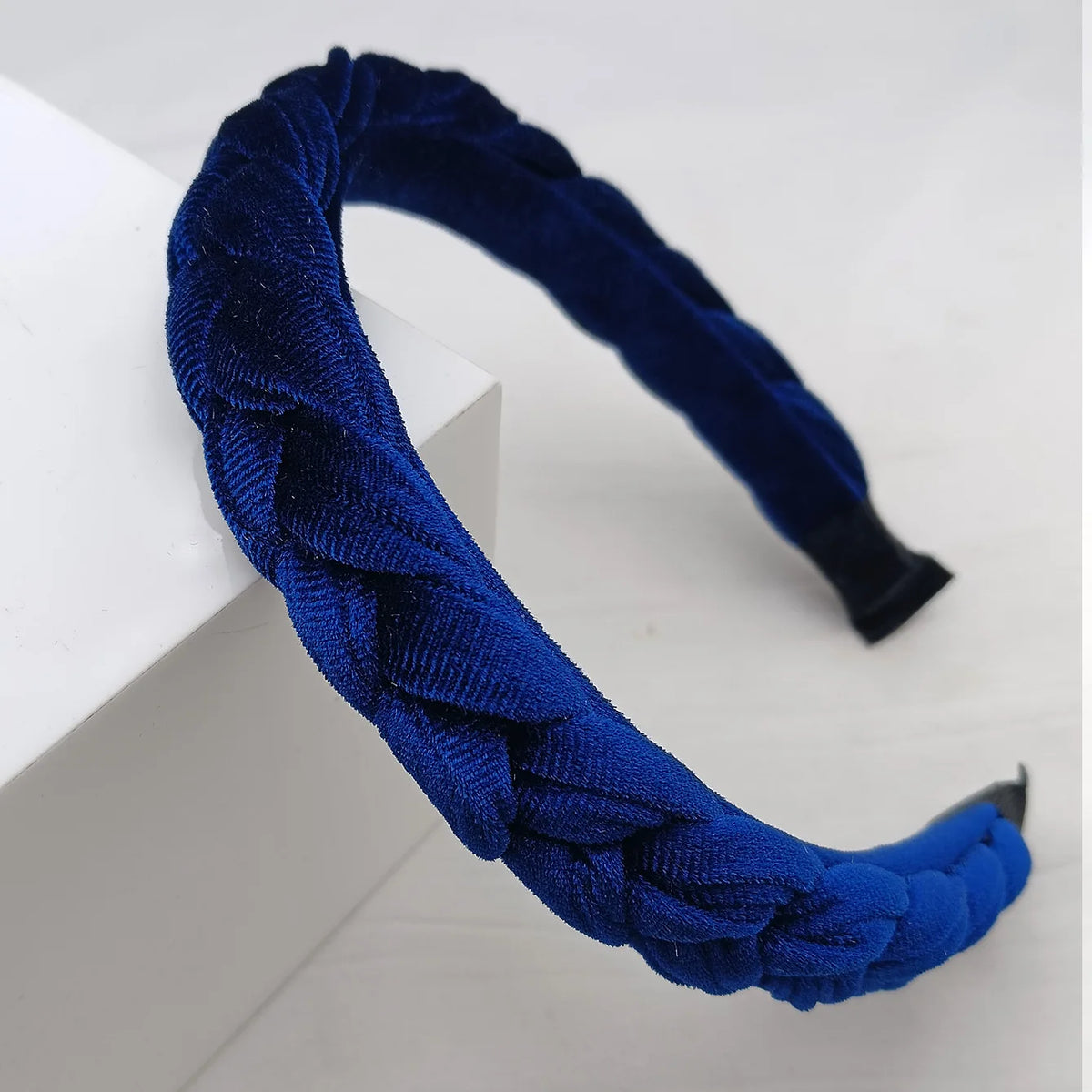 Women's Wide Braided Headband – Solid Color Hair Accessory Braided Headband SWANS 13