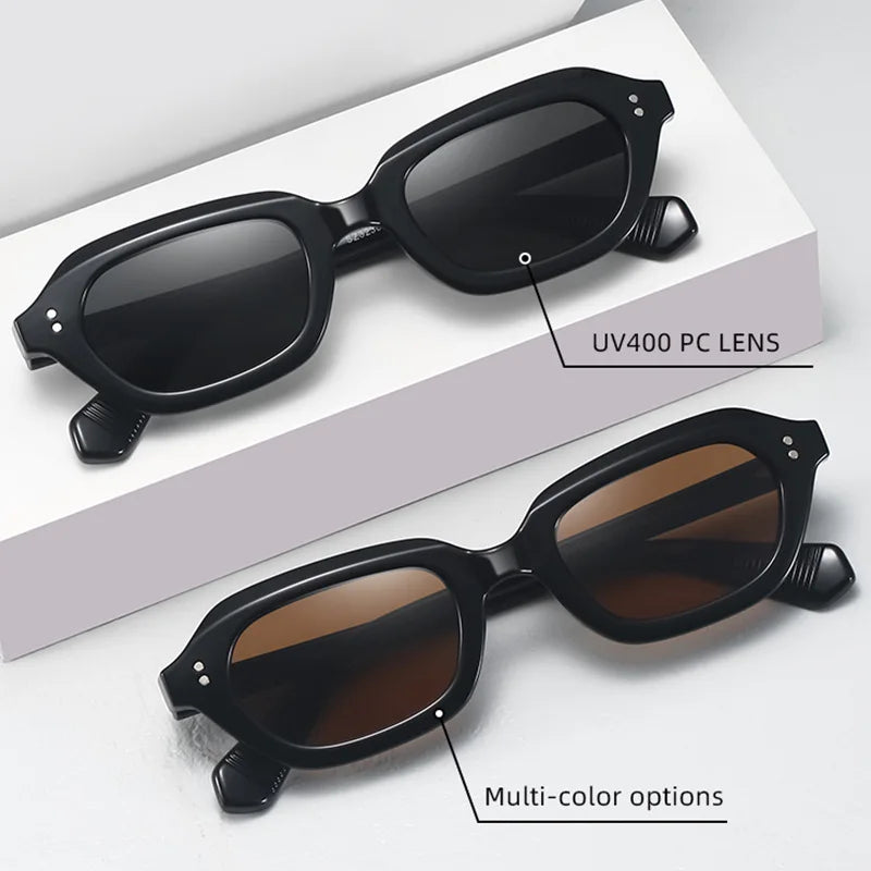 Y2K Rivet Irregular Sunglasses – Unisex Punk Vintage Shades Fashion Sunglasses SWANS