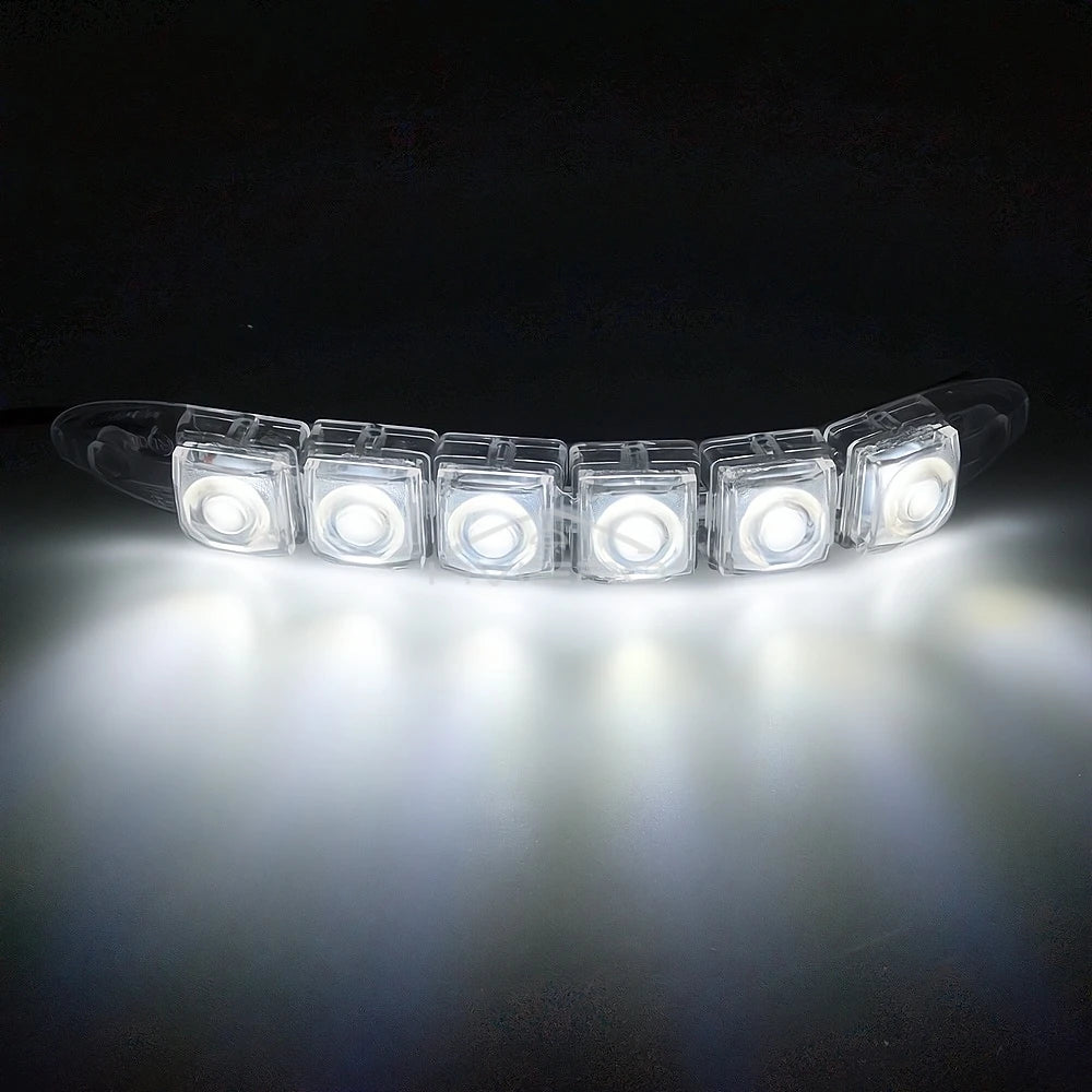HVIERO 6-LED Flexible DRL Daytime Running Light 12V IP67 LED Daytime Running Light SWANS
