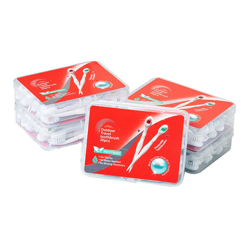 Yunchi Disposable Bubble Toothbrush 20pc – Soft Bristle Travel Disposable Toothbrush SWANS 100pcs