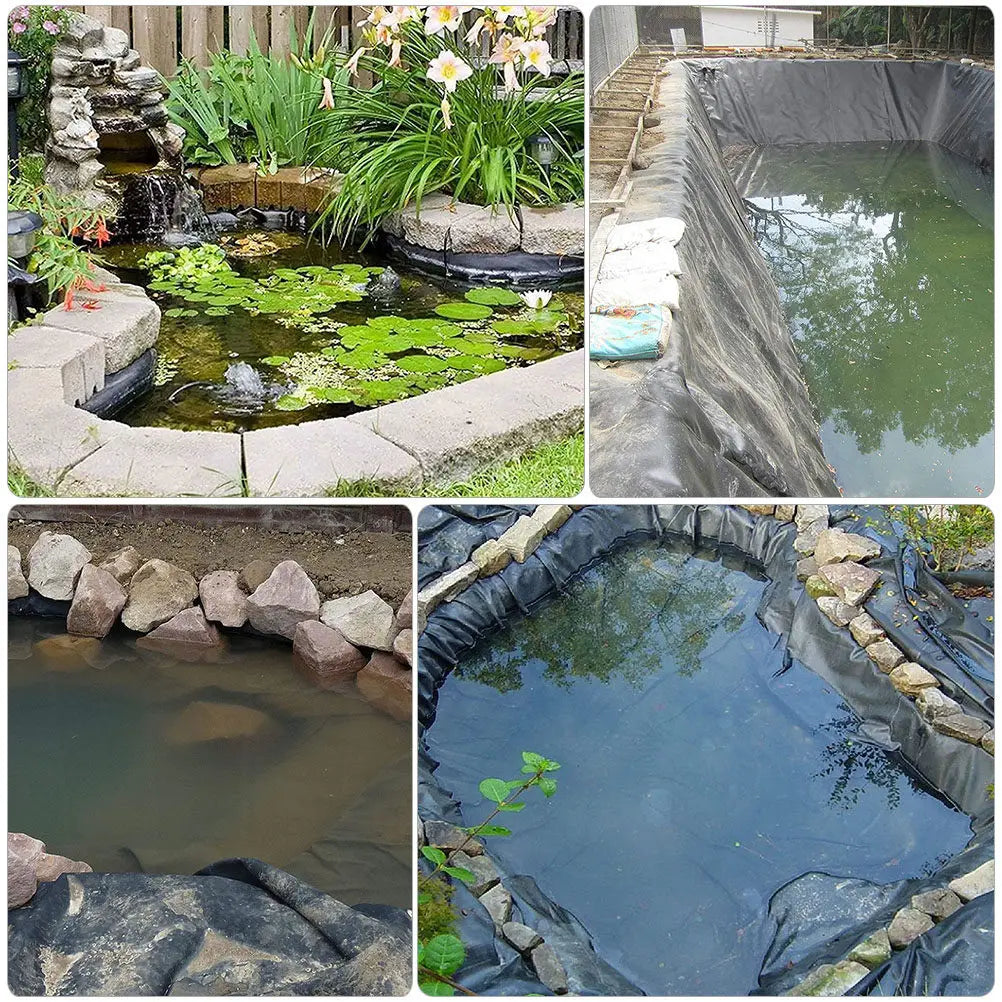 HDPE Pond Liner 300x200cm – Waterproof Fish & Garden Pool Garden Pond Liner SWANS