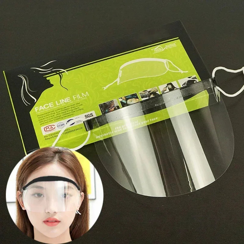 50-Pack Disposable Hairdressing Face Spray Shield & Eye Mask Hairdressing Face Shield SWANS