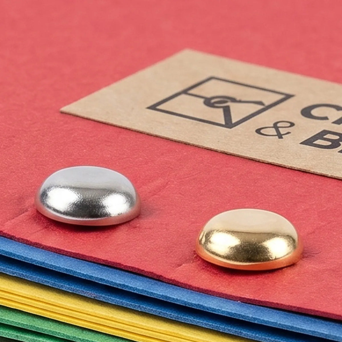500-Pack Gold Metal Brads Split Pin Paper Fasteners for Crafts Paper Brad Fasteners SWANS