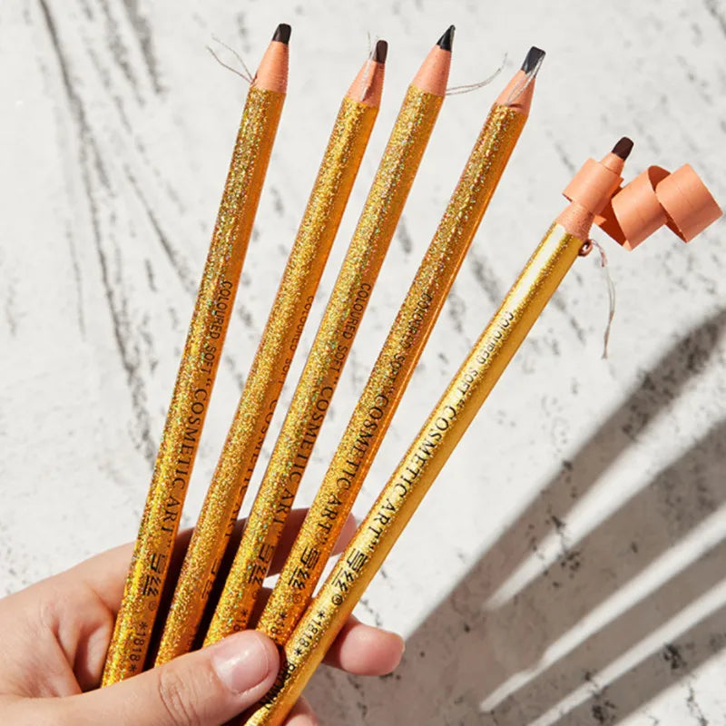 DANNYHOO 12-Pack Waterproof Eyebrow Pencil Set – 5 Shades Eyebrow Pencil Set SWANS