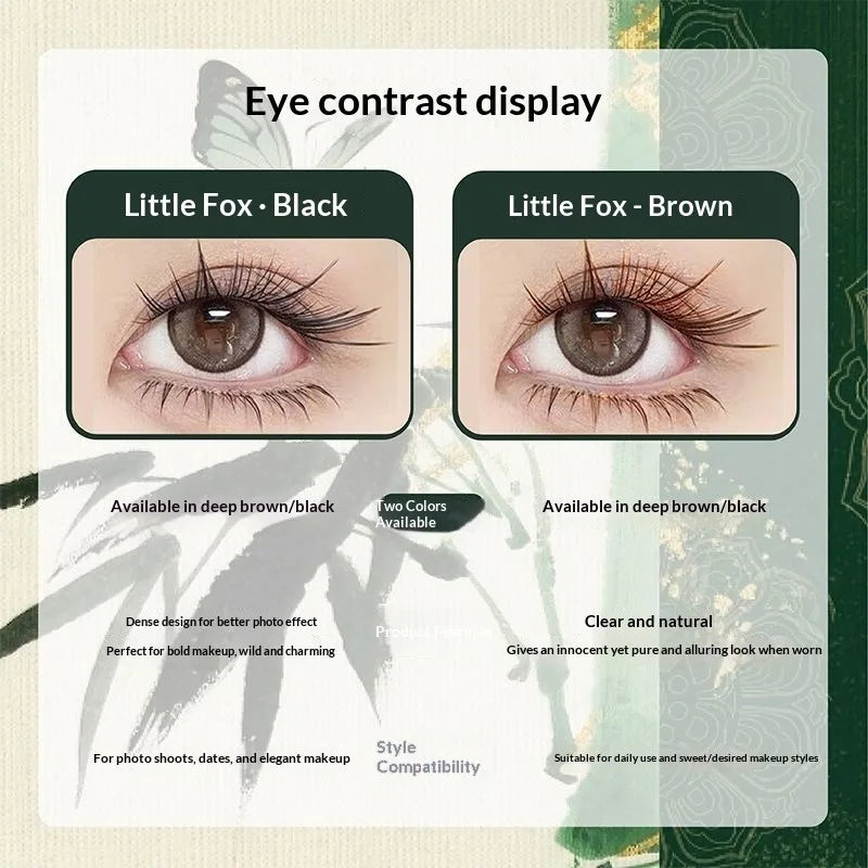 Self-Adhesive Wispy False Lashes – Fox Style No Glue False Eyelashes SWANS