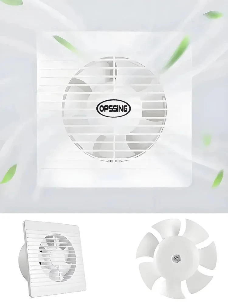 YTYIN 4"/6" 220V Electric Exhaust Fan – Wall Duct Ventilation Exhaust Ventilation Fan SWANS