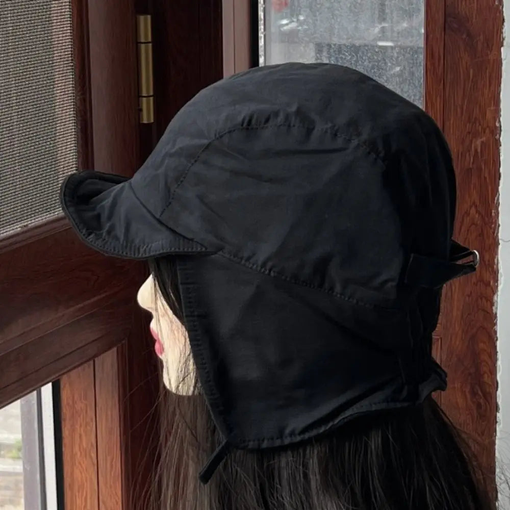 Windproof Velvet Bomber Hat – Unisex Winter Ear Flap Trapper Winter Bomber Hat SWANS