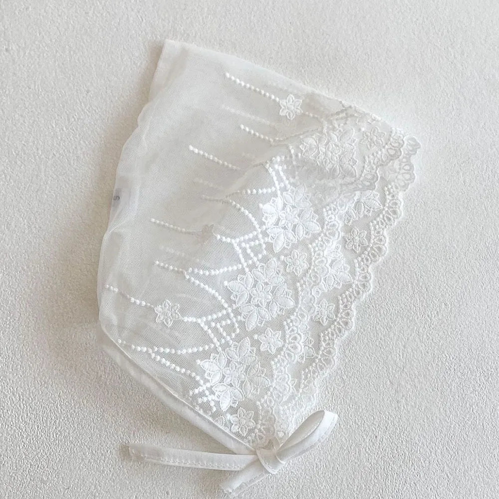 Newborn Baby Soft Lace Mesh Beanie Hat – Breathable 0–24M Baby Beanie Hat SWANS 02