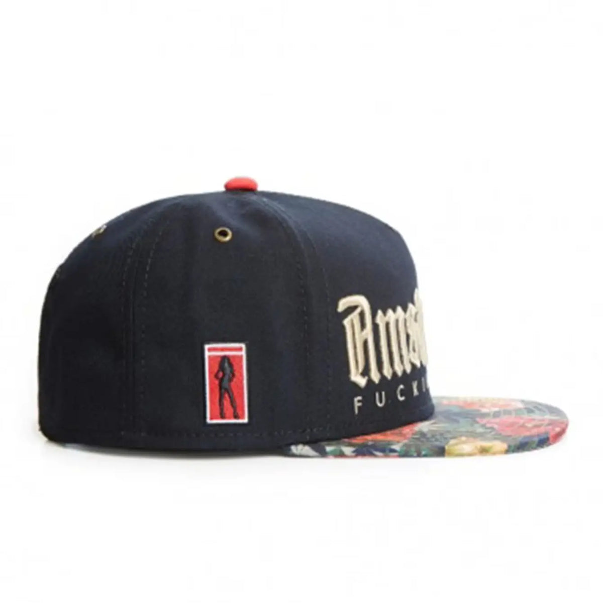 Flower Embroidered Snapback Baseball Cap – Unisex Adjustable Snapback Baseball Cap SWANS
