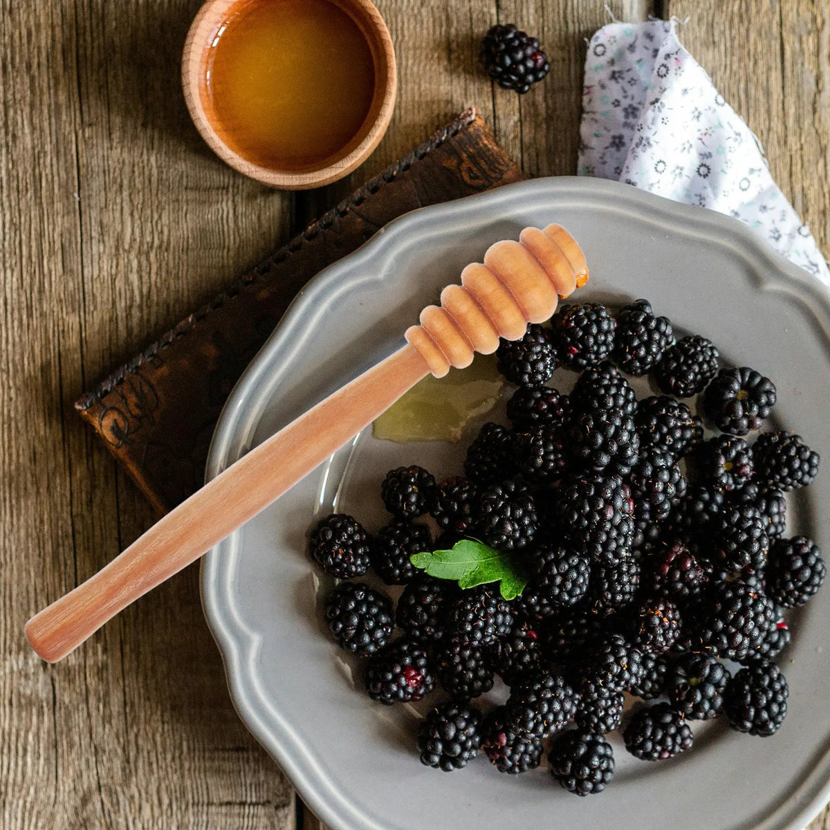 Wooden Honey Dipper Stirrer – Ergonomic Grip | ROSENICE Honey Dipper Stirrer SWANS