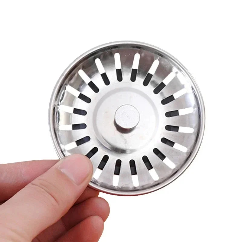 SWANS 2-Pack Kitchen Sink Strainer & Drain Stopper | Stainless Sink Strainer SWANS Silver-10pcs