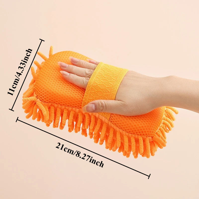 SWANS Microfiber Chenille Car Wash Sponge – Scratch-Free Detail Car Wash Sponge SWANS