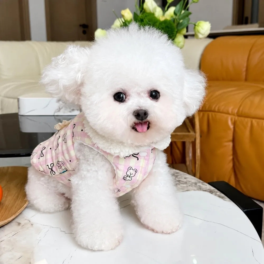 Winter Dog Cotton Coat – Windproof Thickened Jacket S–XXL Dog Winter Coat SWANS