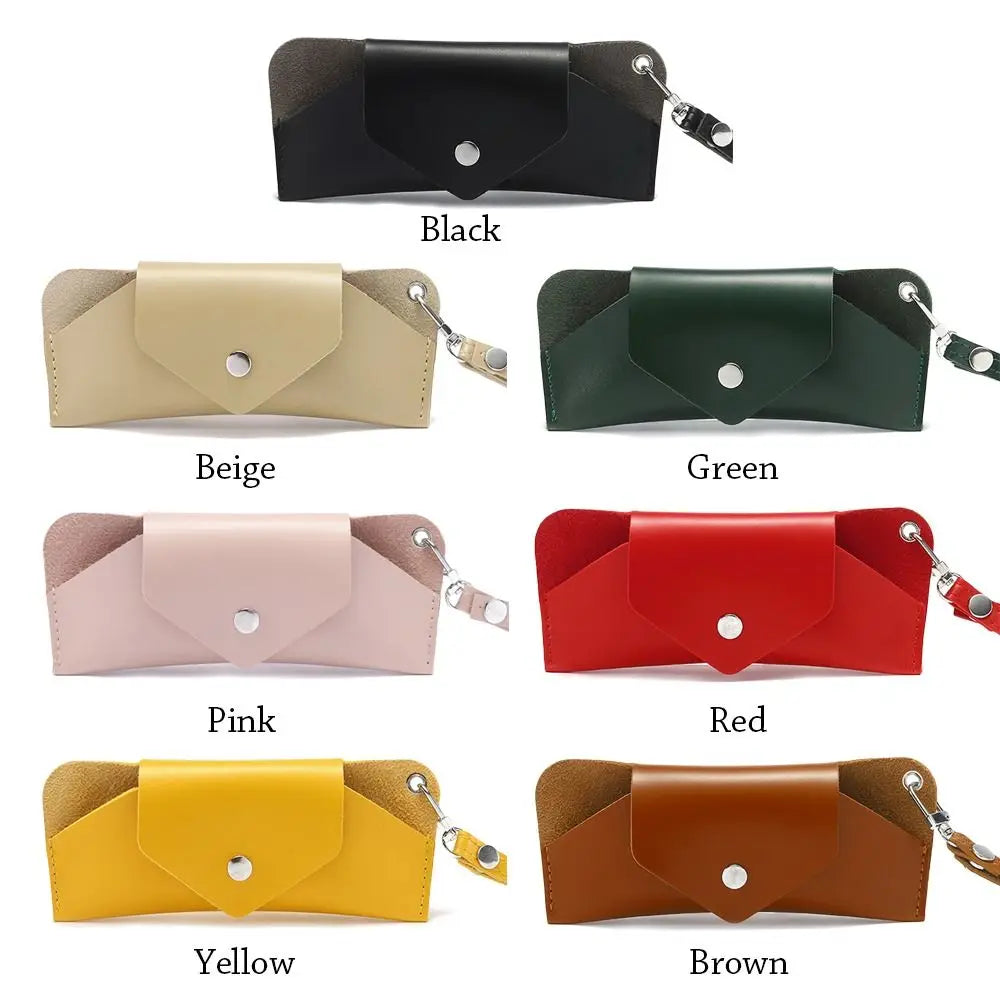 SWANS PU Leather Wrist Hanging Sunglasses Case Travel Bag Eyewear Accessories SWANS