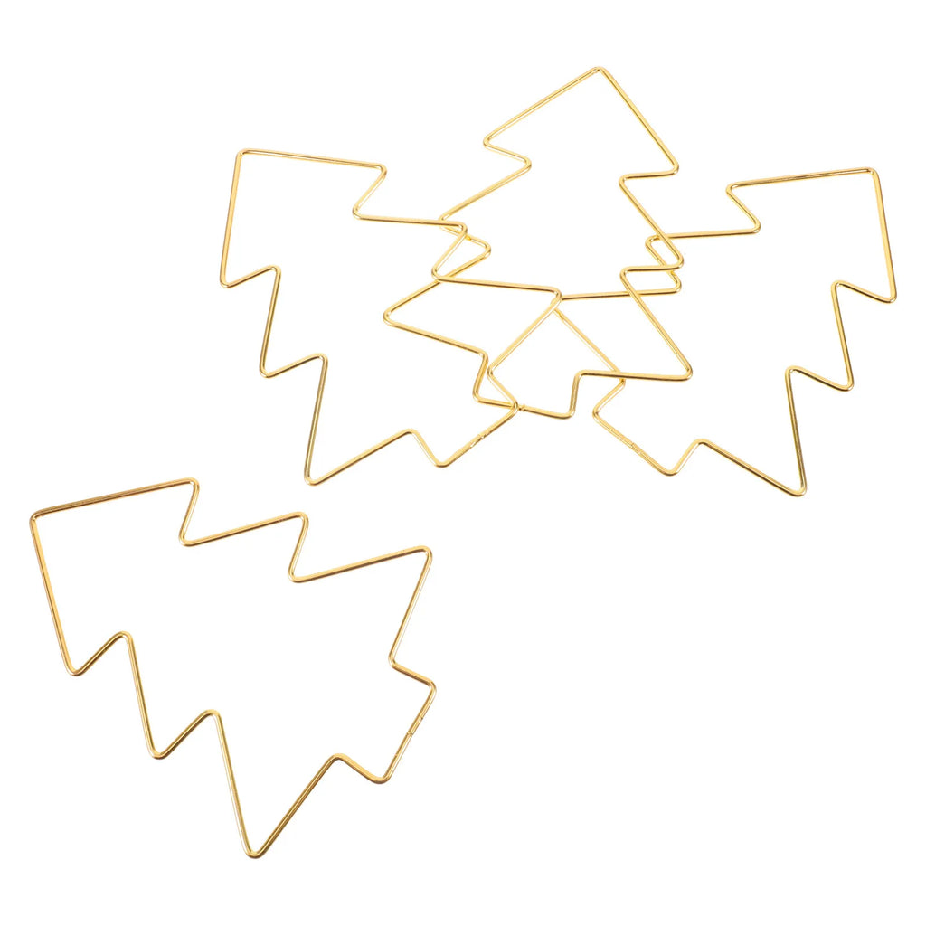 4-Pack Gold Metal Christmas Tree Wire Wreath Frames – DIY Christmas Wreath Frame SWANS