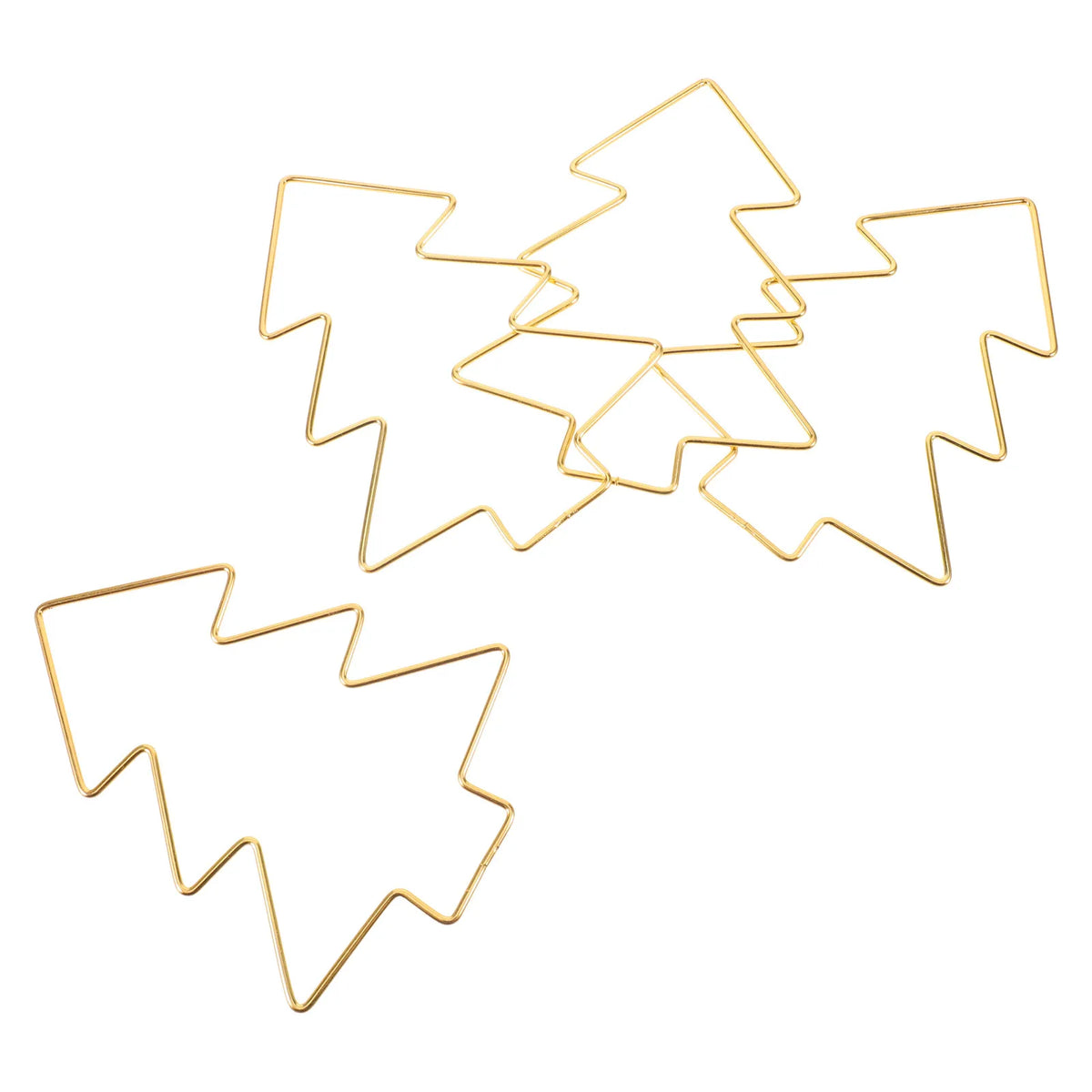 4-Pack Gold Metal Christmas Tree Wire Wreath Frames – DIY Christmas Wreath Frame SWANS