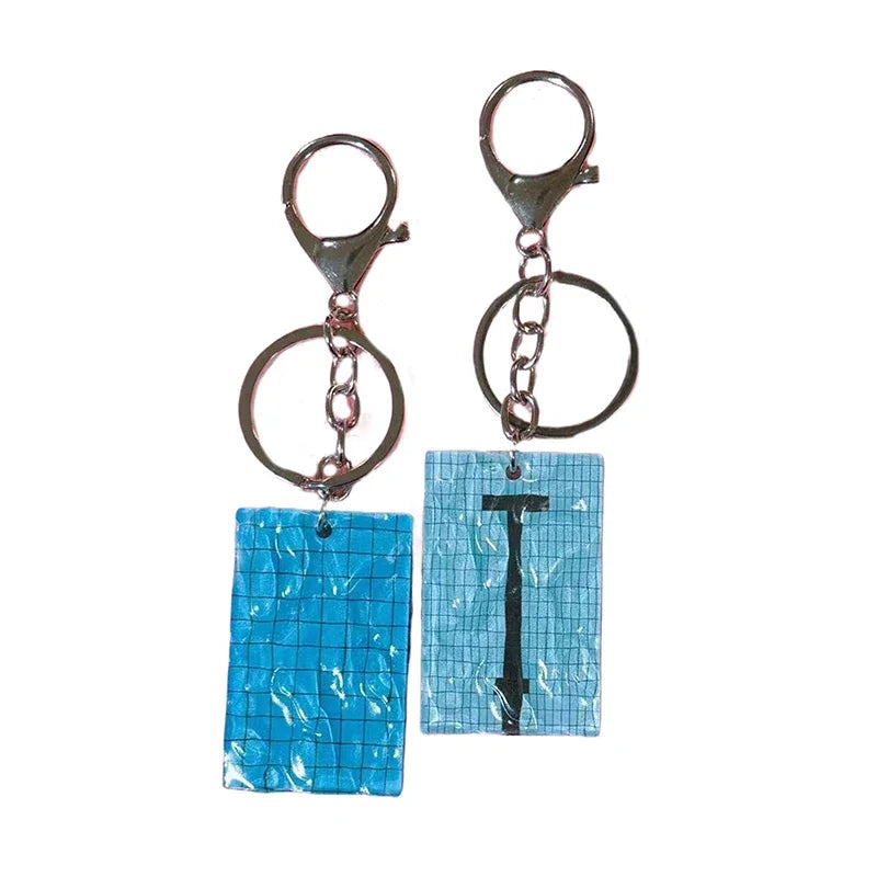 Swimming Pool Wave Keychain – Acrylic Swimmer Bag Charm Gift Novelty Keychain Charm SWANS