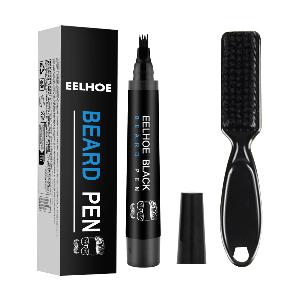 EELHOE Waterproof Beard Filler Pen – Black & Brown Beard Filler Pen SWANS Black