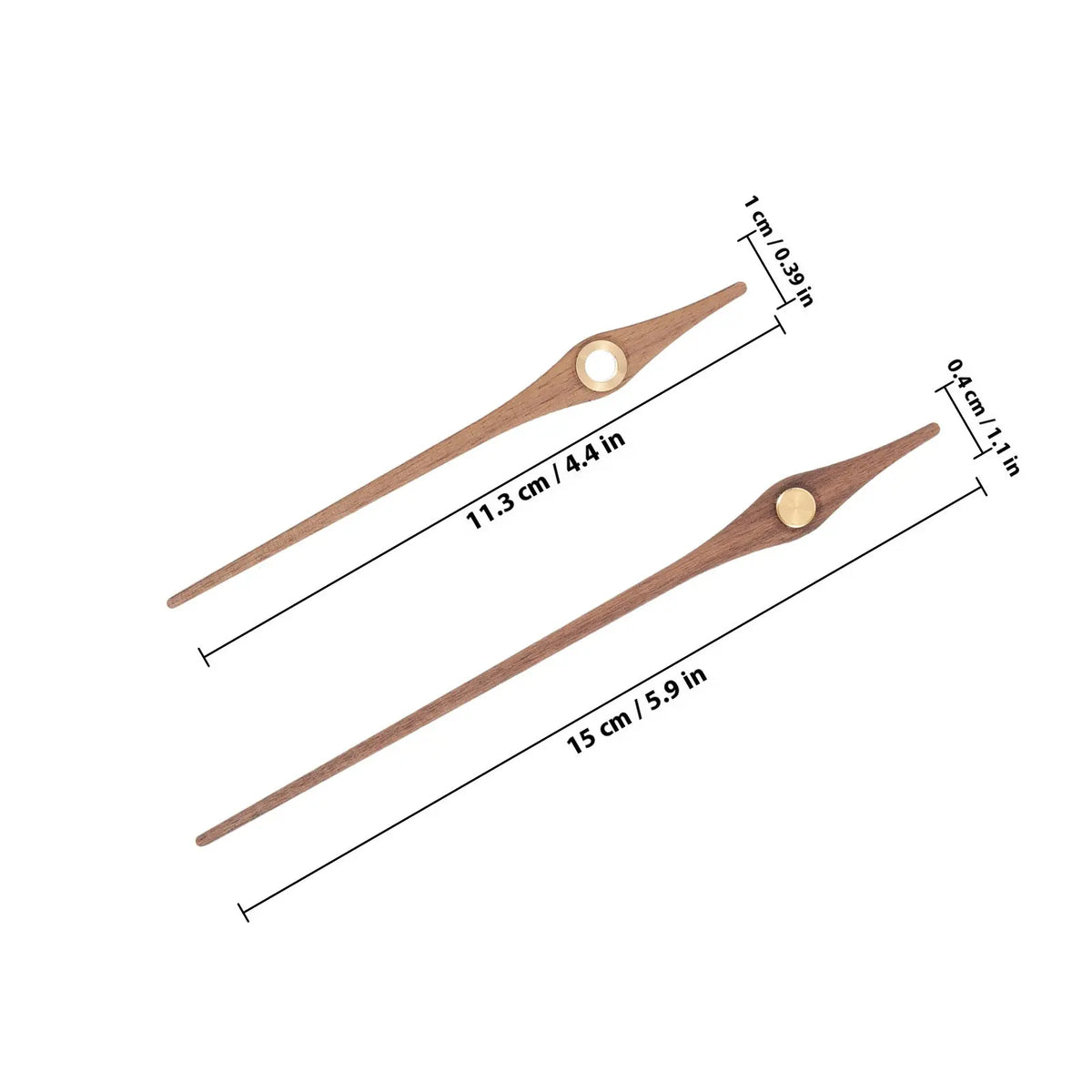 5-Pack Wooden Clock Hands Kit – DIY Quartz Wall Clock Replacement Clock Hands Kit SWANS
