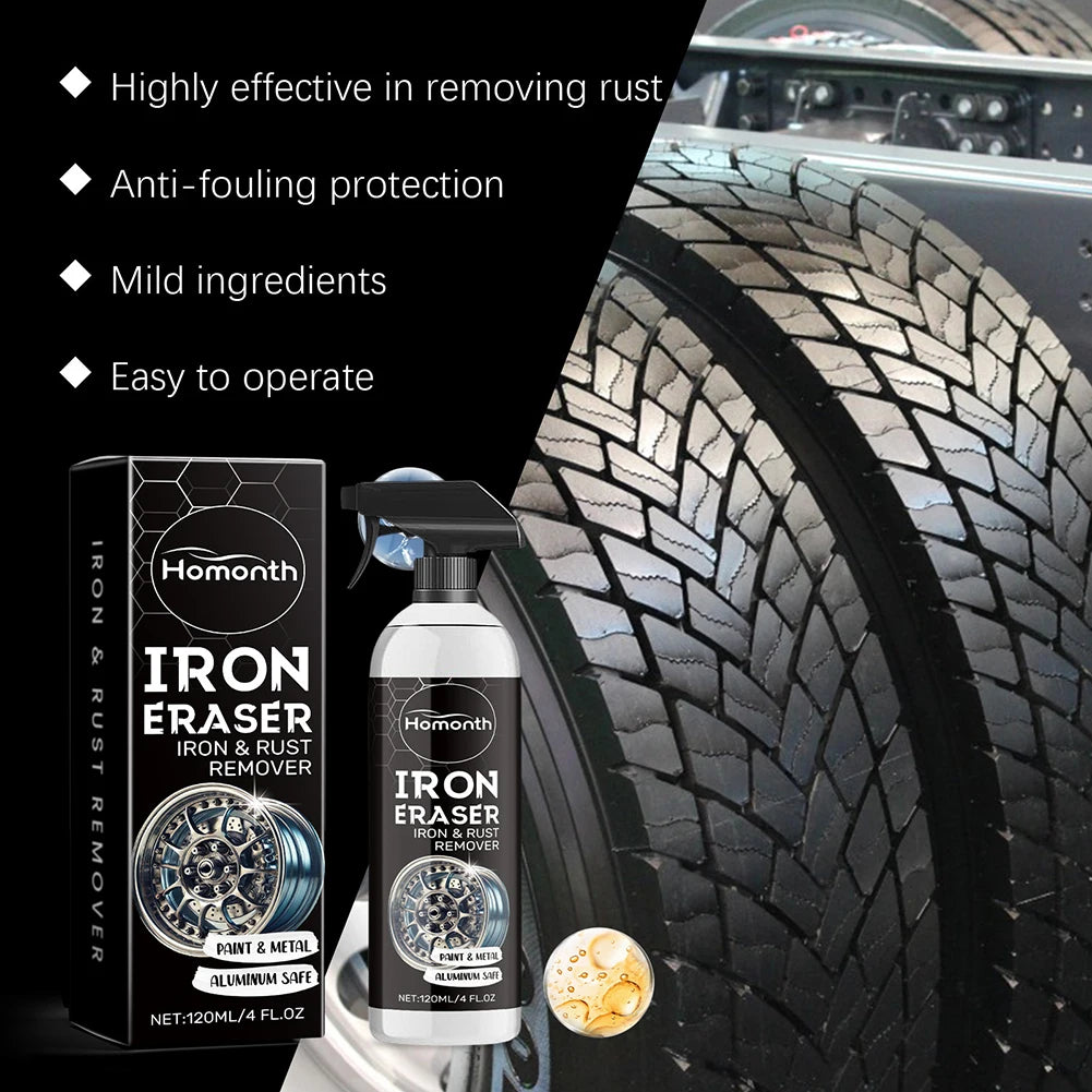 SWANS Car Wheel Rust Remover Spray – Alloy Rim Cleaner 120ml Wheel Rust Remover SWANS