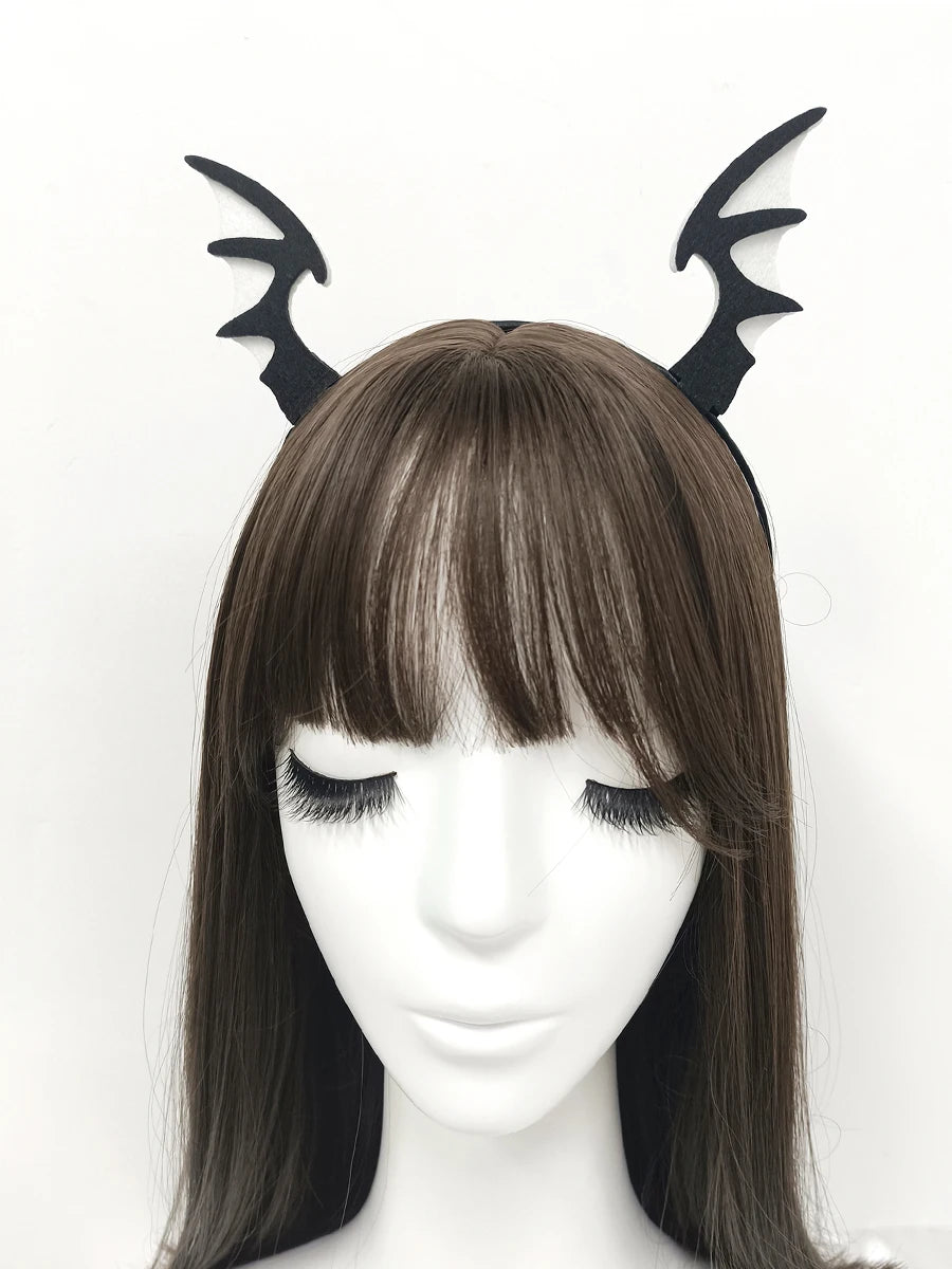 Halloween Bat Spider Devil Wing Headband – Non-Slip Hair Hoop Party Hair Headband SWANS