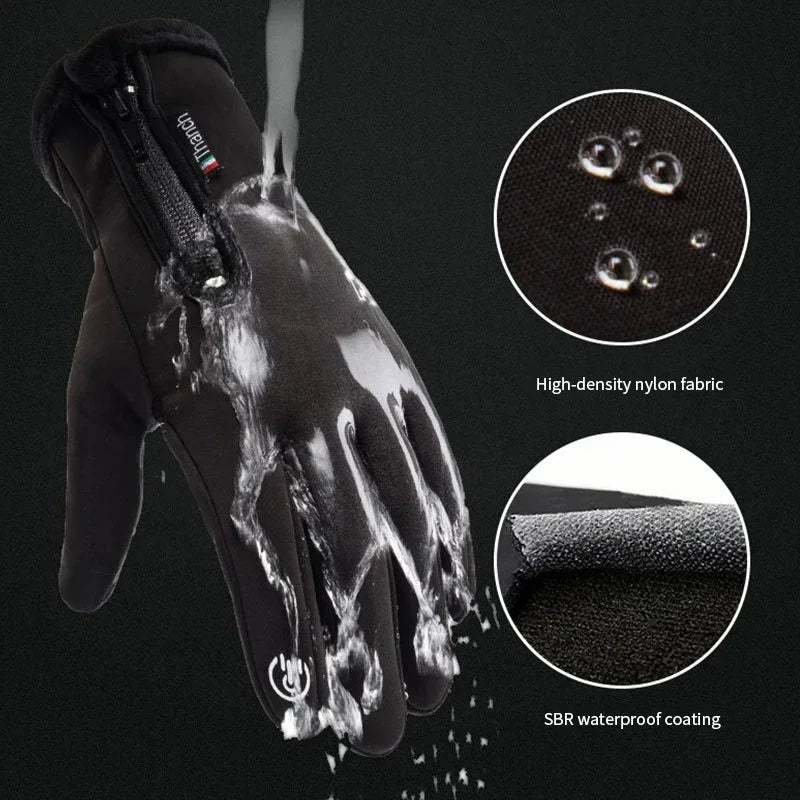 SWANS Winter Thermal Fleece Motorcycle Gloves – Touchscreen Motorcycle Gloves SWANS