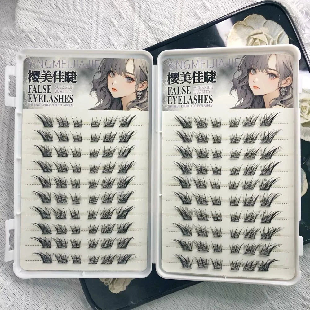 Self-Adhesive Glueless False Eyelashes – Fluffy Fox Eye False Eyelashes SWANS