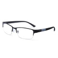 Anti Blue Light Reading Glasses Half Frame Metal +1.0–+4.0 Reading Glasses SWANS black +200