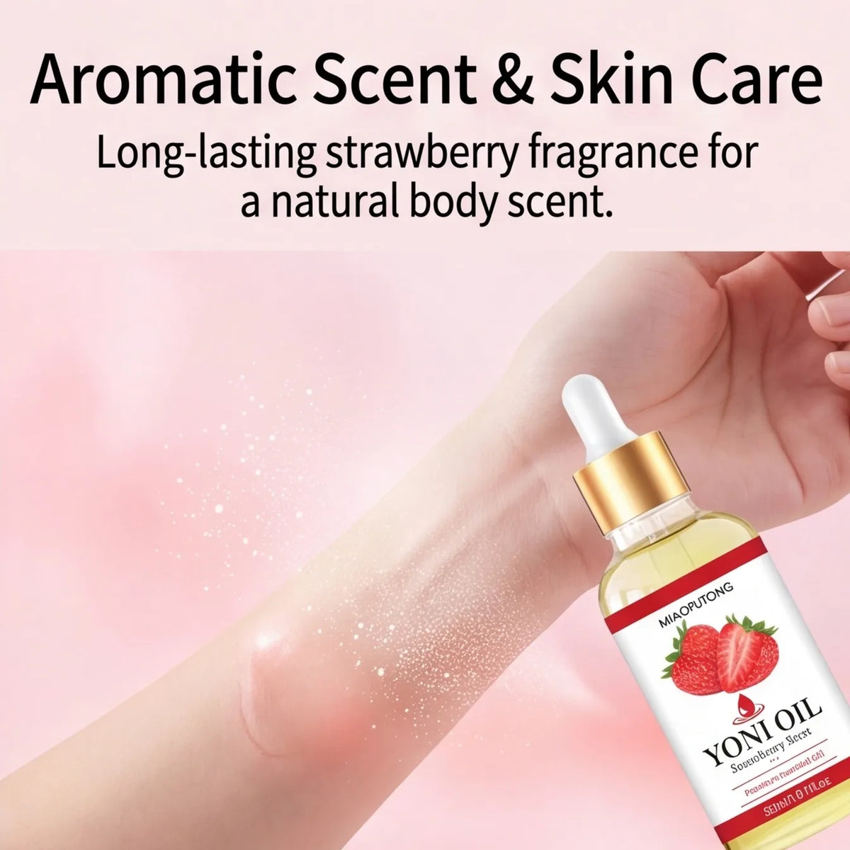 Strawberry Yoni Body Oil 30ml – Moisturizing Feminine Skin Care Intimate Body Oil SWANS