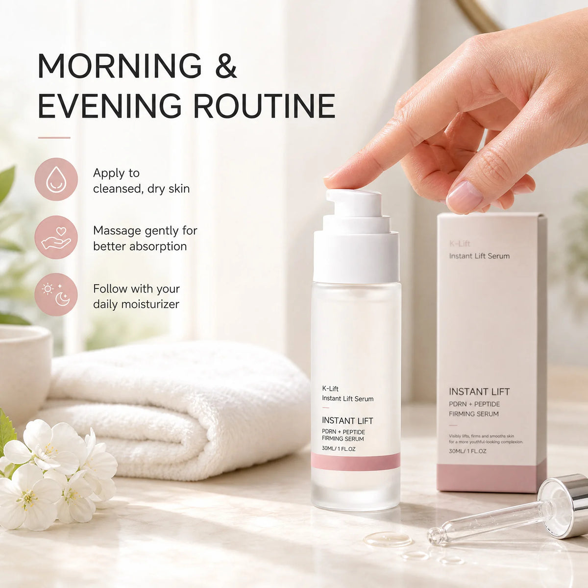 VIARELINE PDRN Peptide Face Serum – Firming & Brightening Face Serum SWANS