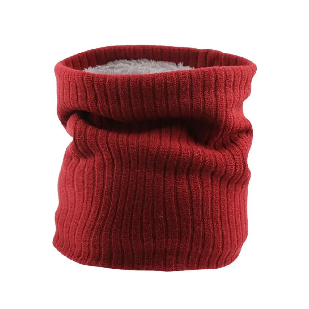 Fleece Lined Neck Gaiter – Windproof Knit Winter Loop Scarf Winter Neck Gaiter SWANS