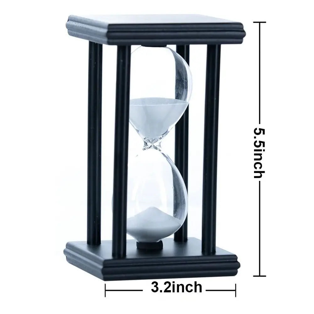Vintage Wooden Hourglass Sand Timer 30/60 Min – 8 Colors Hourglass Sand Timer SWANS