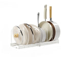 SWANS Adjustable Pan Pot Cookware Storage Rack & Dish Organizer Cookware Storage Rack SWANS white